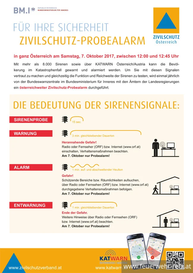 Foto 1, 19.09.2017, Für Ihre Sicherheit - Zivilschutz-Probealarm am 7. Oktober 2017