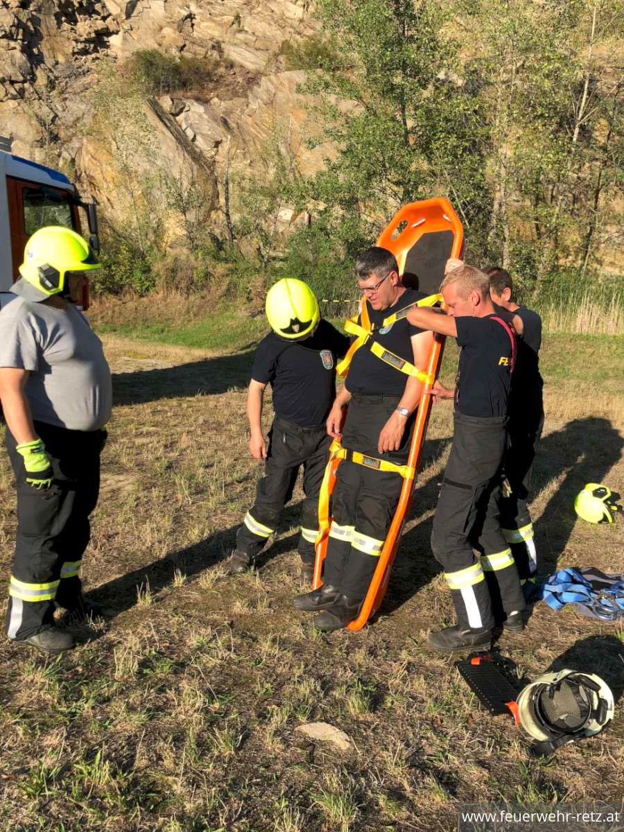 Foto 2, 14.08.2023, Technische Übung im Steinbruch Obernalb Foto 2, 14.08.2023, Technische Übung im Steinbruch Obernalb