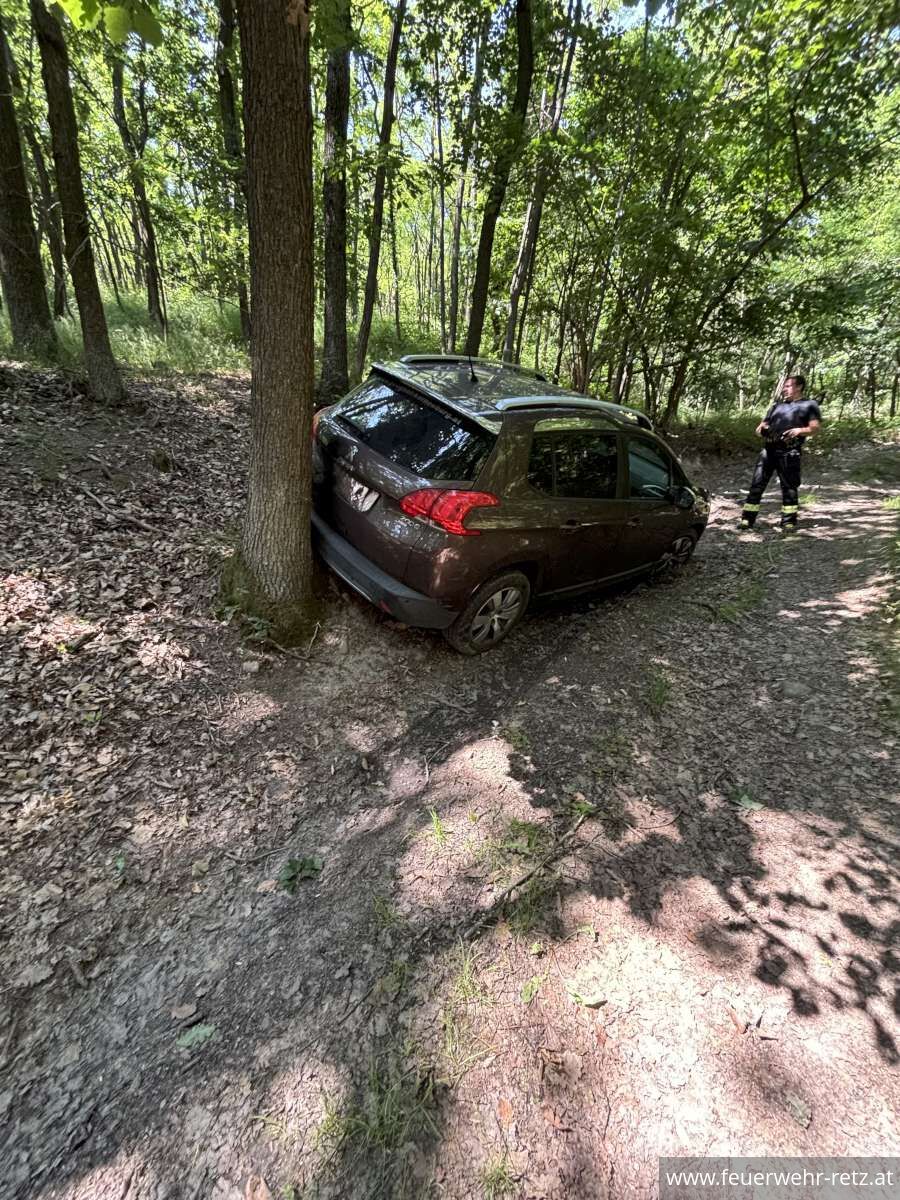 Foto 2, 16.06.2025, PKW auf Abwegen, vom Navigationssystem geleitet