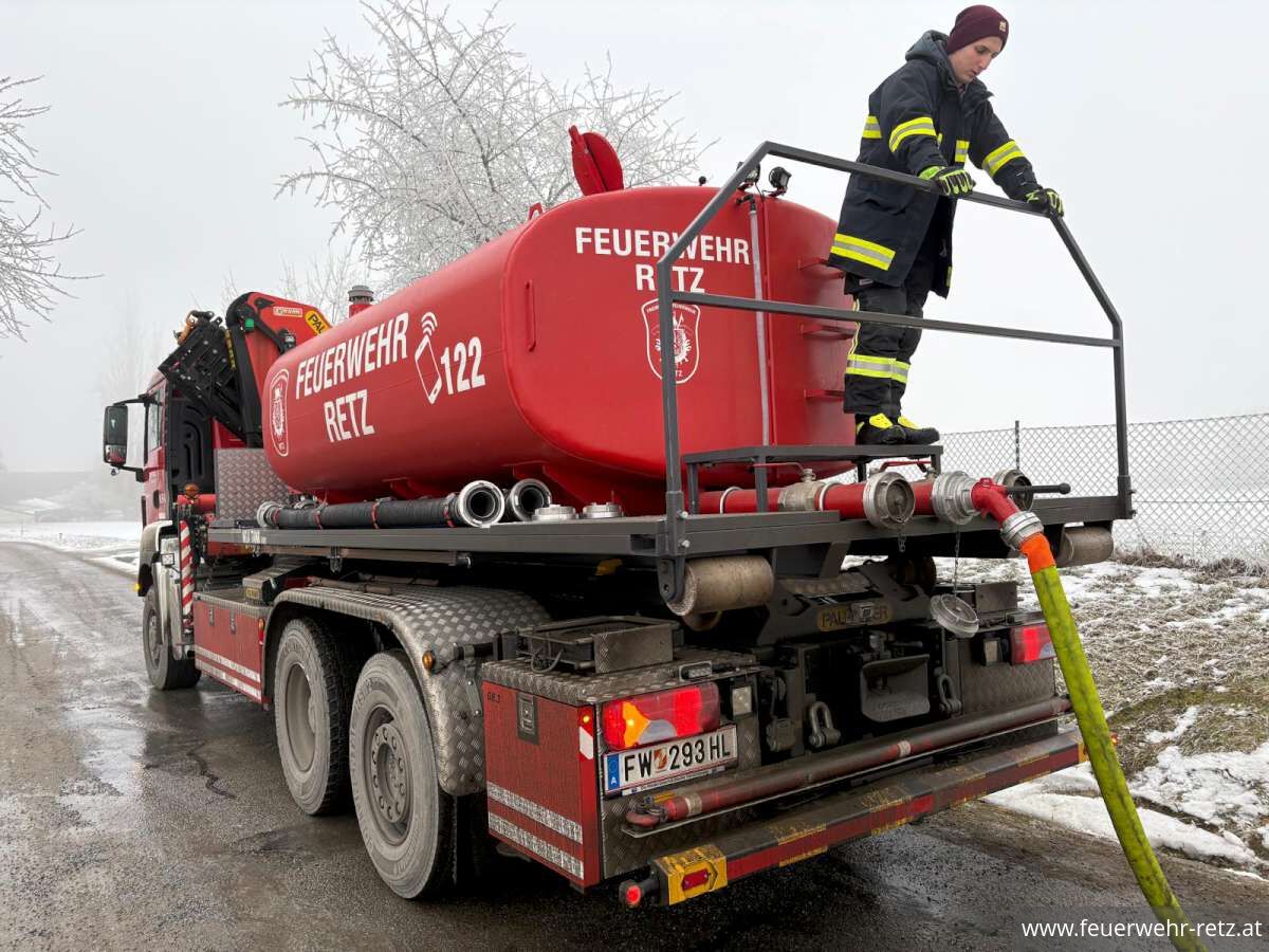 Foto 2, 26.01.2026, Trinkwasserversorgung nach Fäkalien Unfall in CZ - Zwischenbericht Foto 2, 26.01.2026, Trinkwasserversorgung nach Fäkalien Unfall in CZ - Zwischenbericht