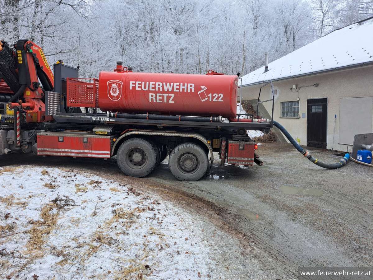 Foto 9, 26.01.2026, Trinkwasserversorgung nach Fäkalien Unfall in CZ - Zwischenbericht Foto 9, 26.01.2026, Trinkwasserversorgung nach Fäkalien Unfall in CZ - Zwischenbericht