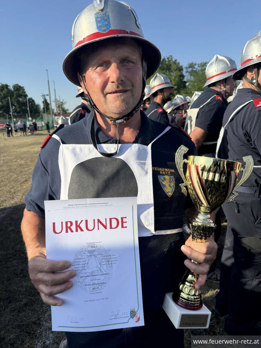 Foto 7, 03.07.2026, Erfolgreiche Teilnahme der FF Retz bei den Bezirksfeuerwehrleistungsbewerben in Unterretzbach Foto 7, 03.07.2026, Erfolgreiche Teilnahme der FF Retz bei den Bezirksfeuerwehrleistungsbewerben in Unterretzbach