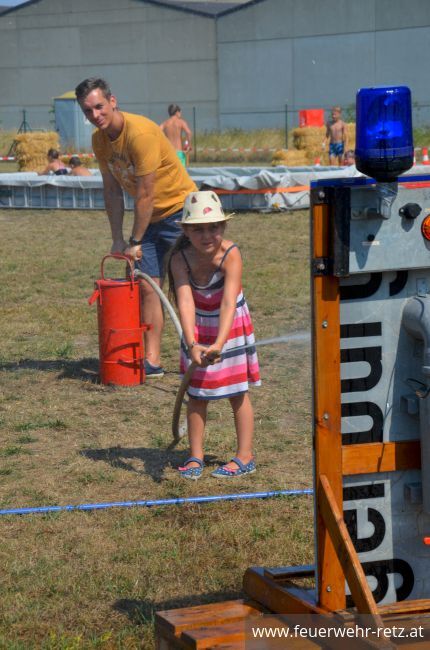 Foto 12, 07.08.2018, Hitzerekord beim Ferienspiel der Freiwilligen Feuerwehr Retz