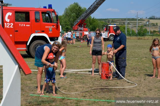 Foto 13, 07.08.2018, Hitzerekord beim Ferienspiel der Freiwilligen Feuerwehr Retz