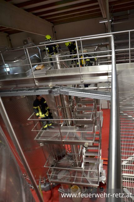 Foto 6, 28.09.2018, Gärgasunfall in Weinkellerei - Übung in Großtanklager