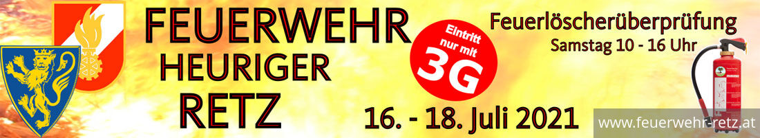 Foto 1, 10.07.2021, Feuerwehrheurigen von 16. - 18. Juli 2021 - COVID-Richtlinien beachten