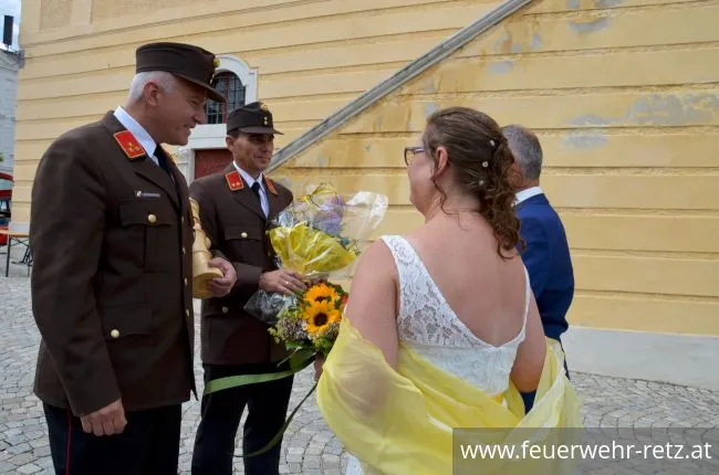 Foto 3, 16.07.2019, Feuerwehrhochzeit in Retz Foto 3, 16.07.2019, Feuerwehrhochzeit in Retz