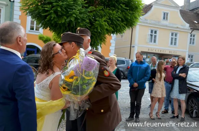 Foto 5, 16.07.2019, Feuerwehrhochzeit in Retz Foto 5, 16.07.2019, Feuerwehrhochzeit in Retz