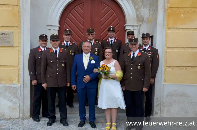 Foto 6, 16.07.2019, Feuerwehrhochzeit in Retz Foto 6, 16.07.2019, Feuerwehrhochzeit in Retz