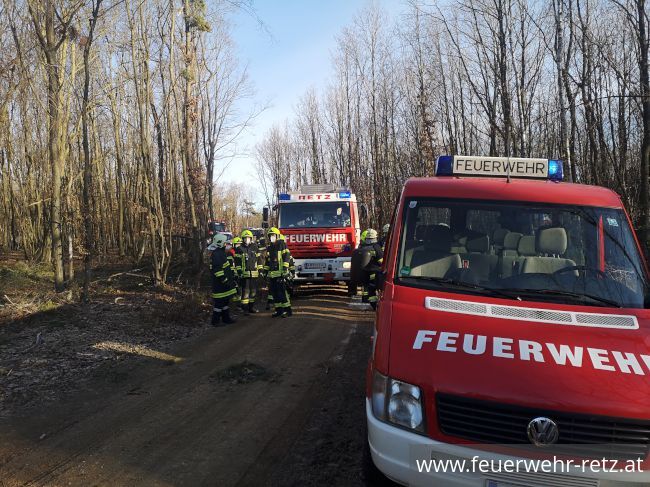 Foto 3, 03.02.2022, Technischer Einsatz - Forstunfall Foto 3, 03.02.2022, Technischer Einsatz - Forstunfall