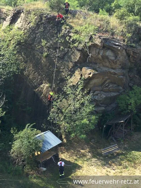 Foto 5, 16.07.2019, Technische Übung im Steinbruch Obernalb Foto 5, 16.07.2019, Technische Übung im Steinbruch Obernalb