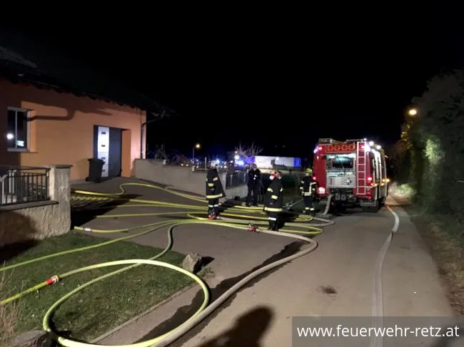 Foto 3, 31.03.2021, Wohnhausbrand in Retz - Alarmanlage verhindert Großbrand
