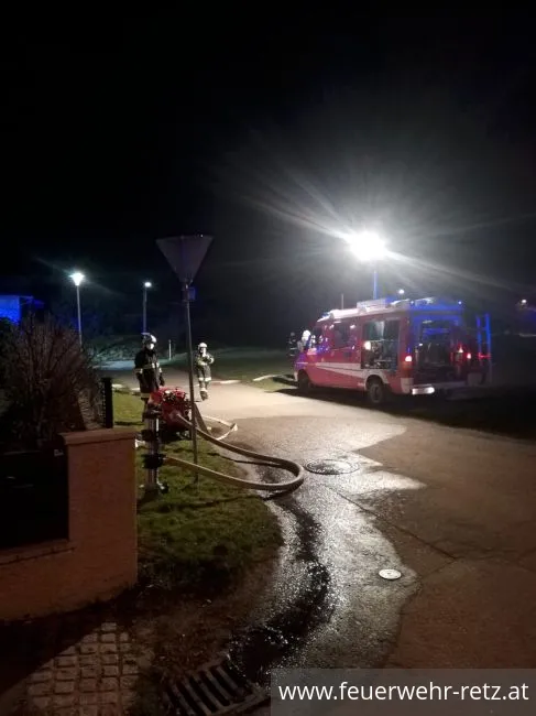 Foto 5, 31.03.2021, Wohnhausbrand in Retz - Alarmanlage verhindert Großbrand
