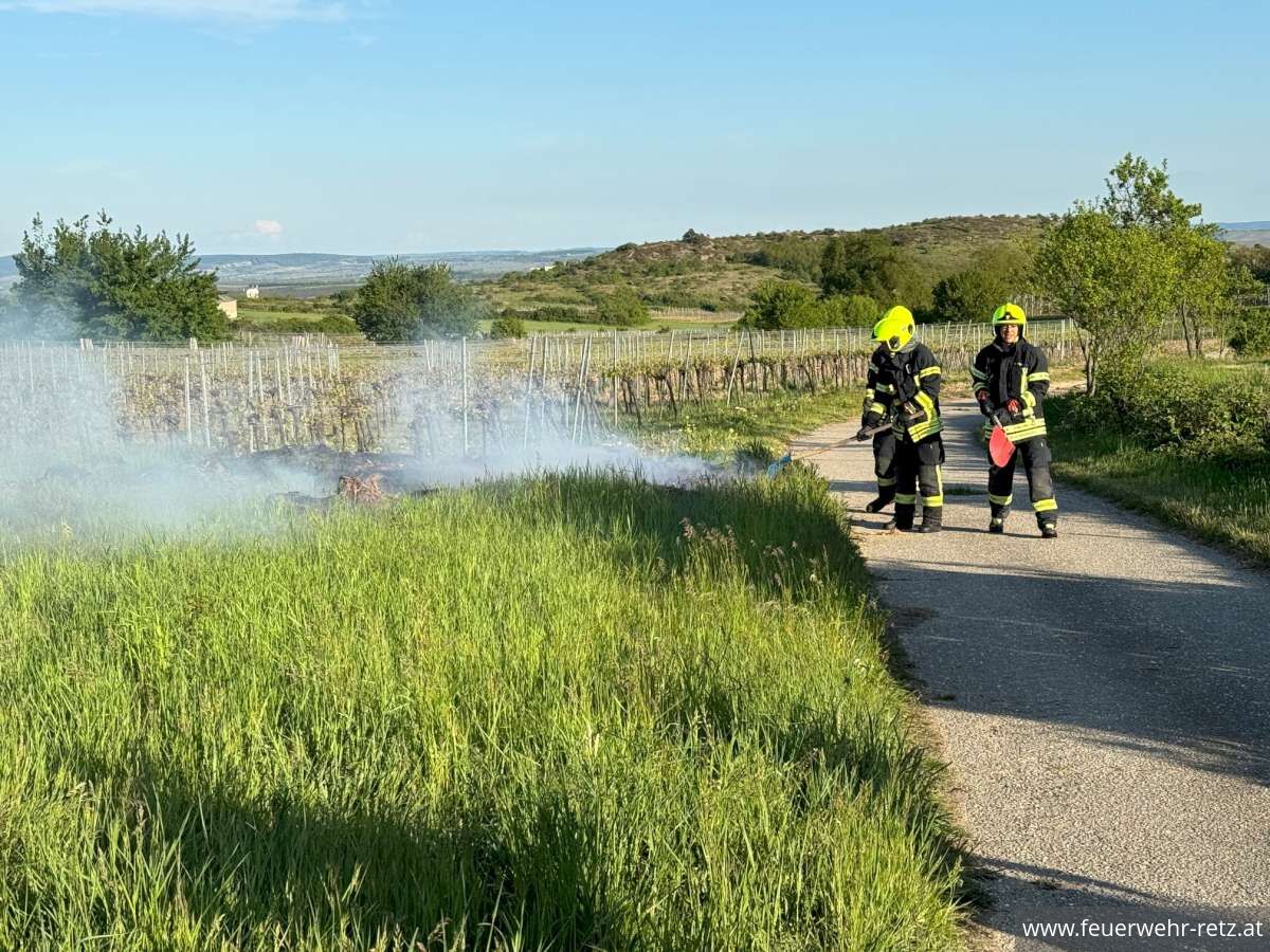 Foto 8, 02.05.2024, Zwei Vegetationsbrände während des FF-Heurigenwochenende