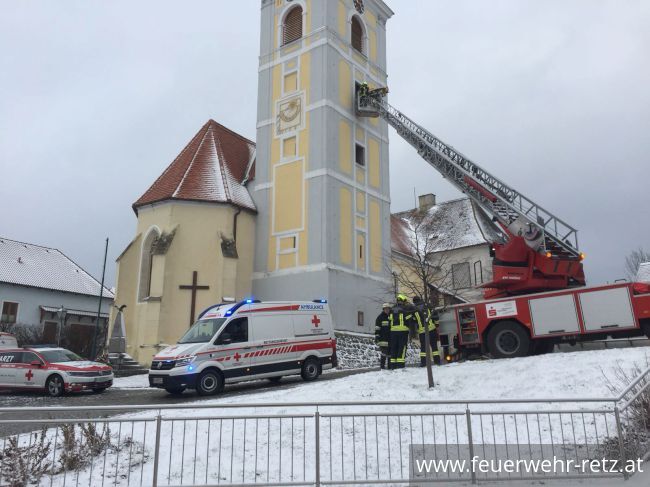 Foto 1, 15.01.2018, Technischer Einsatz - Personenrettung mit Drehleiter